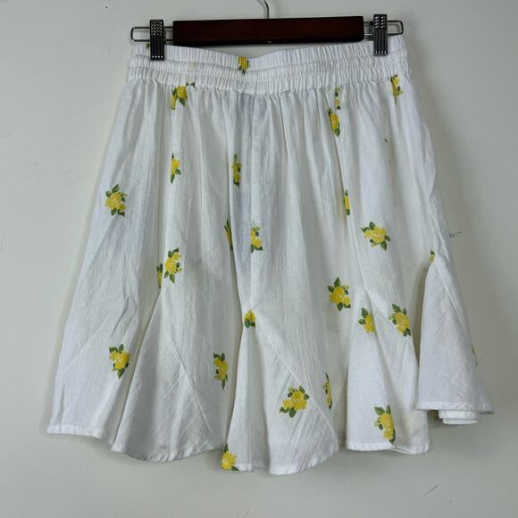 Vero Moda Maya High Waist Flounce Mini Detail Skirt - White/Venus NWT Size Small - Picture 6 of 9